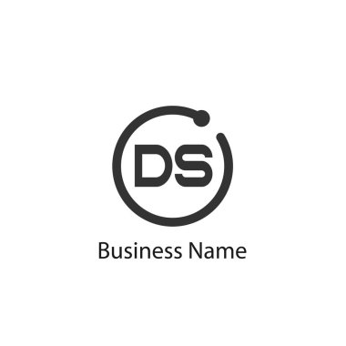 İlk harf Ds Logo tasarım şablonu