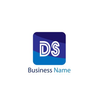 İlk harf Ds Logo tasarım şablonu