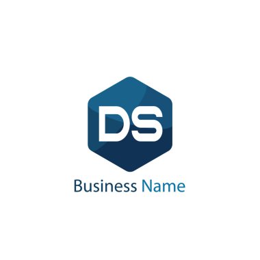 İlk harf Ds Logo tasarım şablonu