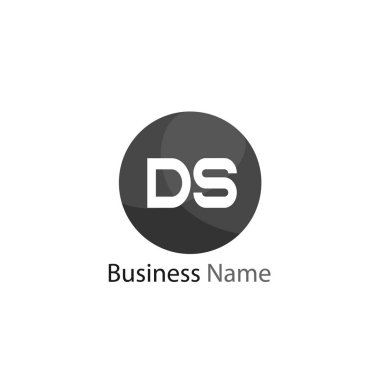 İlk harf Ds Logo tasarım şablonu