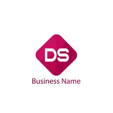 İlk harf Ds Logo tasarım şablonu