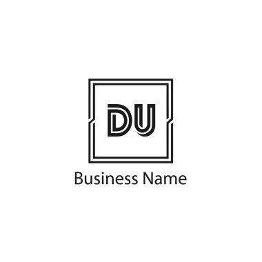 İlk Harf DU Logo Şablonu Tasarımı