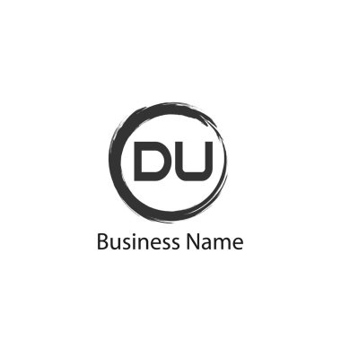 İlk Harf DU Logo Şablonu Tasarımı