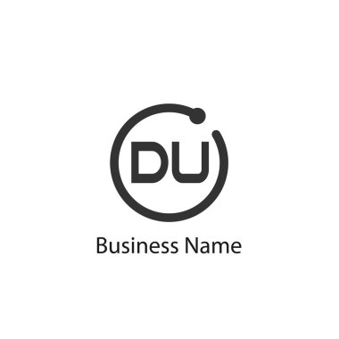 İlk Harf DU Logo Şablonu Tasarımı