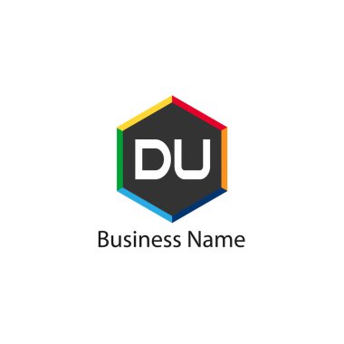 İlk Harf DU Logo Şablonu Tasarımı