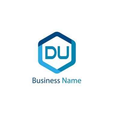 İlk Harf DU Logo Şablonu Tasarımı