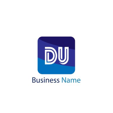 İlk Harf DU Logo Şablonu Tasarımı