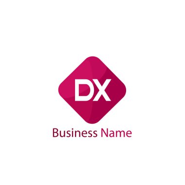 İlk harf Dx Logo tasarım şablonu