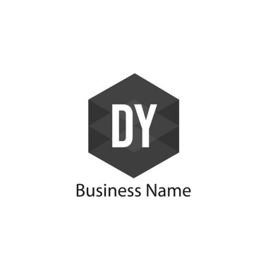 İlk harf Dy Logo tasarım şablonu