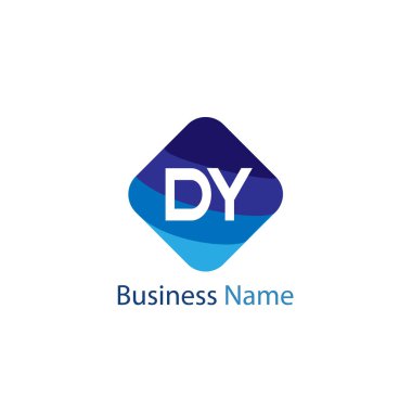 İlk harf Dy Logo tasarım şablonu