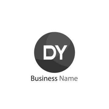 İlk harf Dy Logo tasarım şablonu