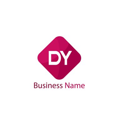 İlk harf Dy Logo tasarım şablonu