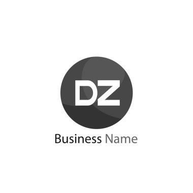 İlk harf Dz Logo tasarım şablonu