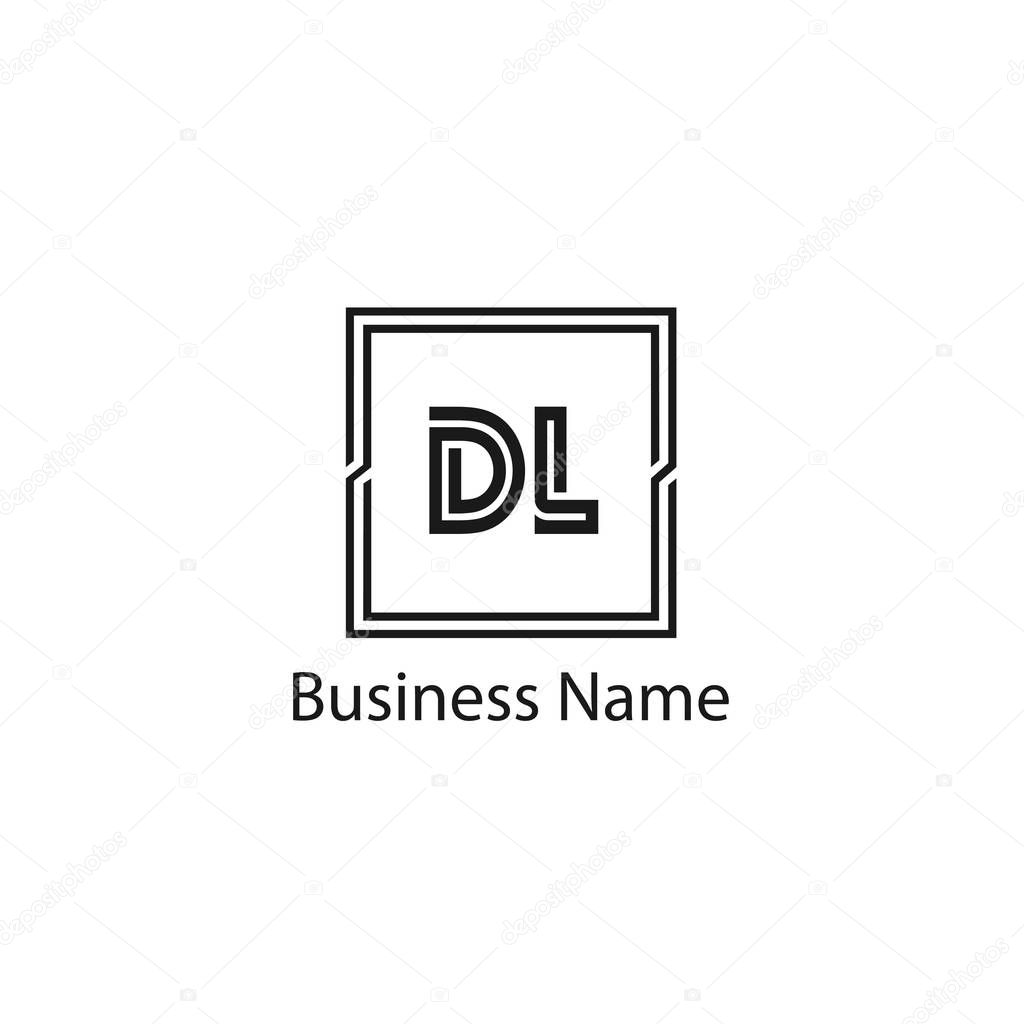 Initial Letter DL Logo Template Design