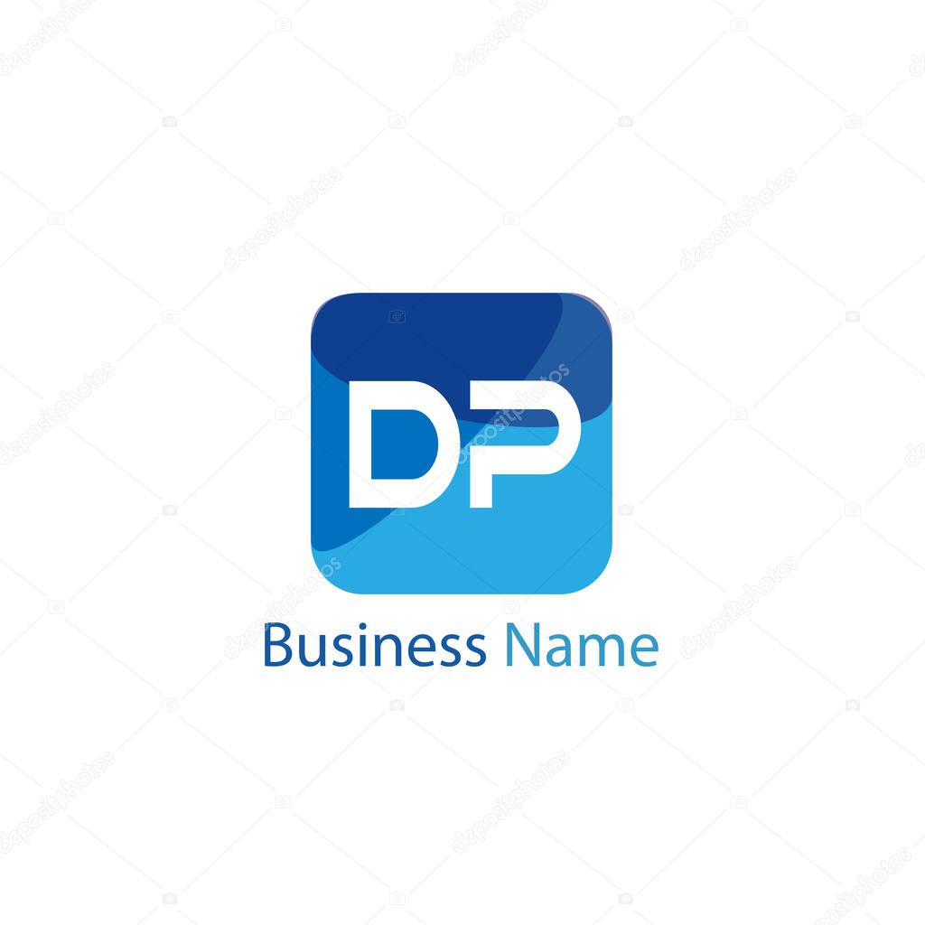 Initial Letter DP Logo Template Design