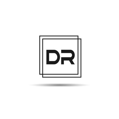 İlk mektup Dr Logo şablonu tasarım