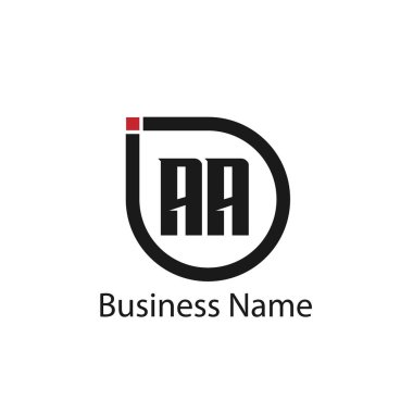 İlk Harf AA Logo Şablonu Tasarımı