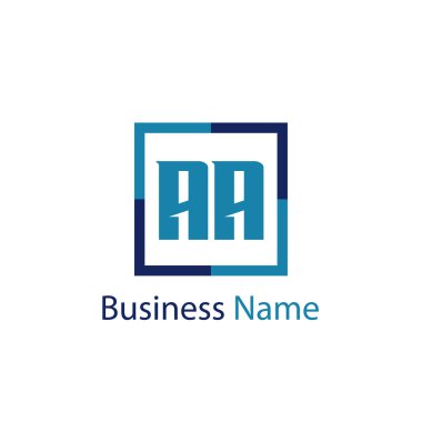 İlk Harf AA Logo Şablonu Tasarımı