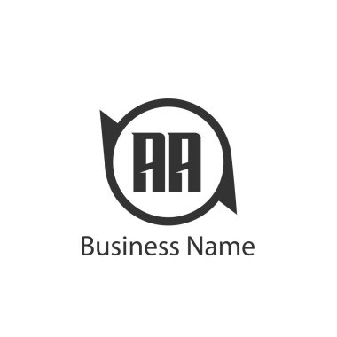 İlk Harf AA Logo Şablonu Tasarımı