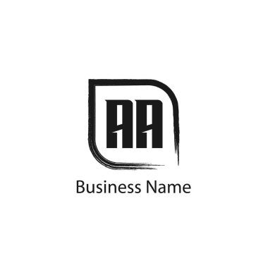 İlk Harf AA Logo Şablonu Tasarımı