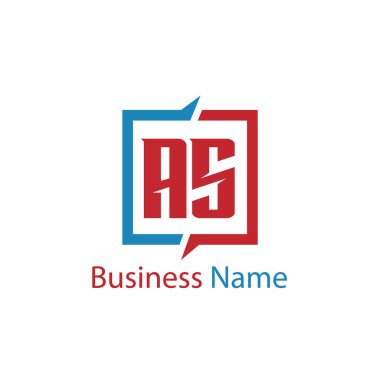 İlk Harf AS Logo Şablonu Tasarımı