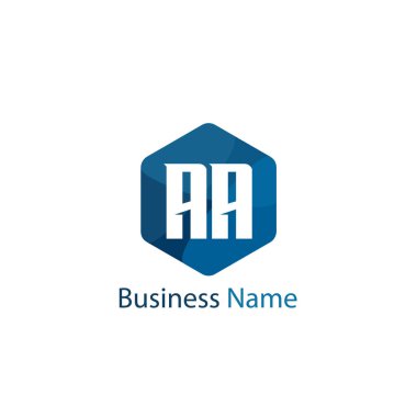 İlk Harf AA Logo Şablonu Tasarımı