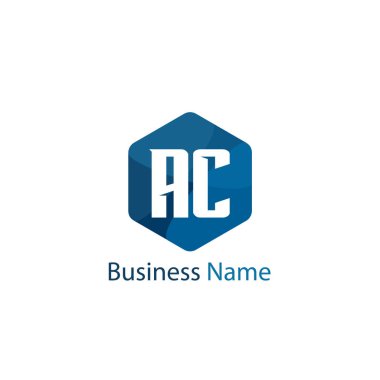 İlk Harf AC Logo Şablonu Tasarımı