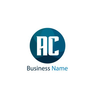 İlk Harf AC Logo Şablonu Tasarımı