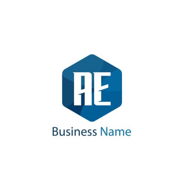 İlk Harf Ae Logo tasarım şablonu