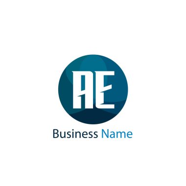 İlk Harf Ae Logo tasarım şablonu