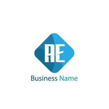 İlk Harf Ae Logo tasarım şablonu