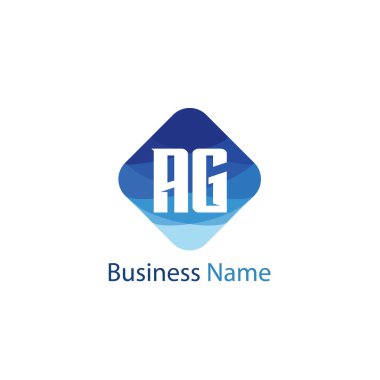 İlk Harf AG Logo Şablonu Tasarımı