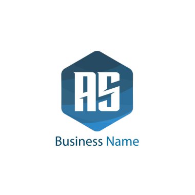 İlk Harf AS Logo Şablonu Tasarımı