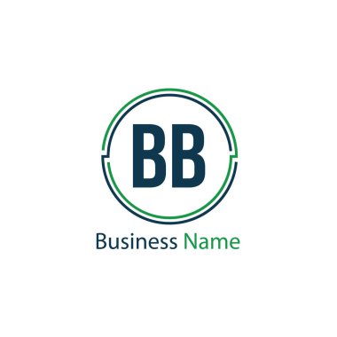 Başlangıç Harfi BB Logo Şablonu Tasarımı
