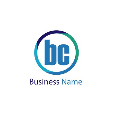 İlk mektup M.ö. Logo tasarım şablonu