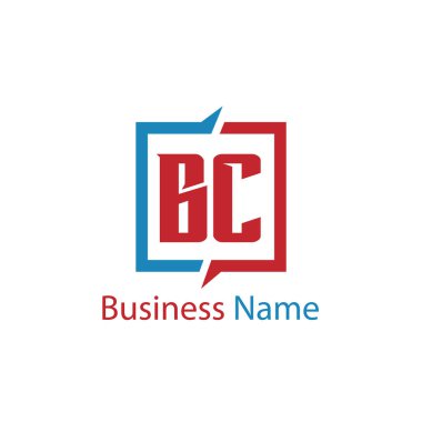 İlk mektup M.ö. Logo tasarım şablonu