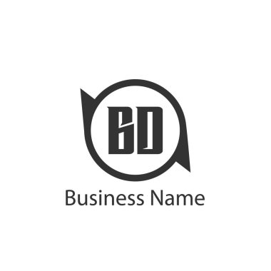 İlk Harf BD Logo Şablonu Tasarımı