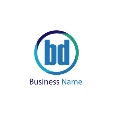 İlk Harf BD Logo Şablonu Tasarımı