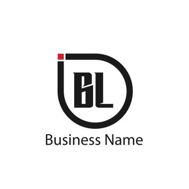 İlk harf Bl Logo tasarım şablonu