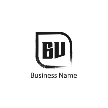 İlk Harf BV Logo Şablonu Tasarımı