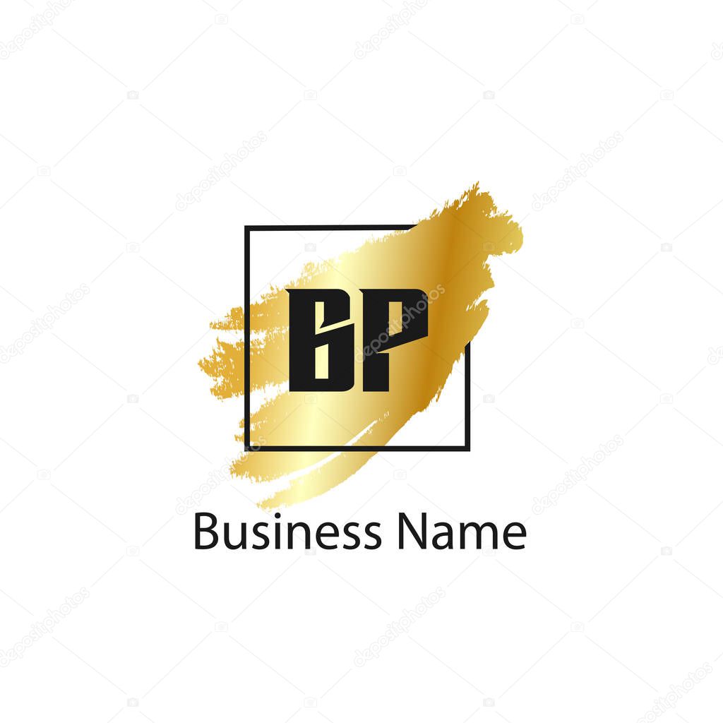 Initial Letter BP Logo Template Design