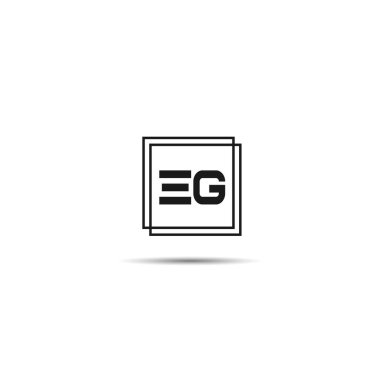 İlk harf örneğin Logo tasarım şablonu