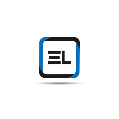 İlk Harf EL Logo Şablonu Tasarımı