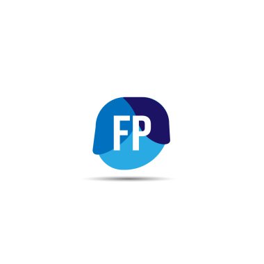 İlk Harf FP Logo Şablonu Tasarımı