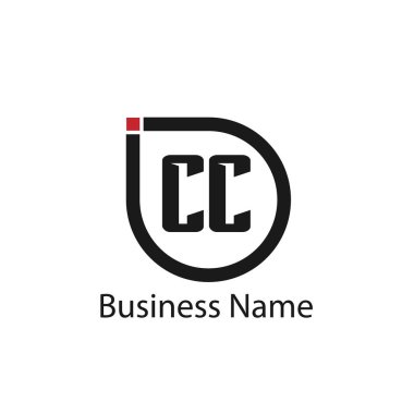 İlk Harf CC Logo Şablonu Tasarımı