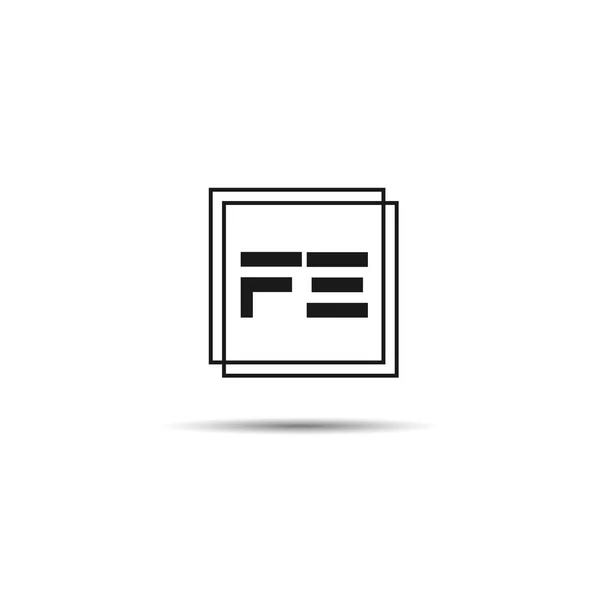 Σχεδιασμός Πρότυπου Λογότυπου Αρχικό Γράμμα — Διανυσματικό Αρχείο