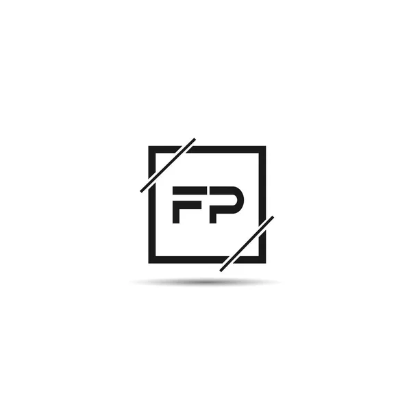 初始字母Fp标志模板设计 — 图库矢量图片