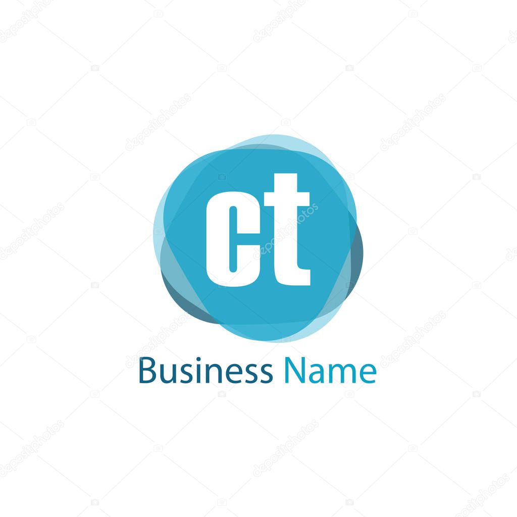 Initial Letter CT Logo Template Design