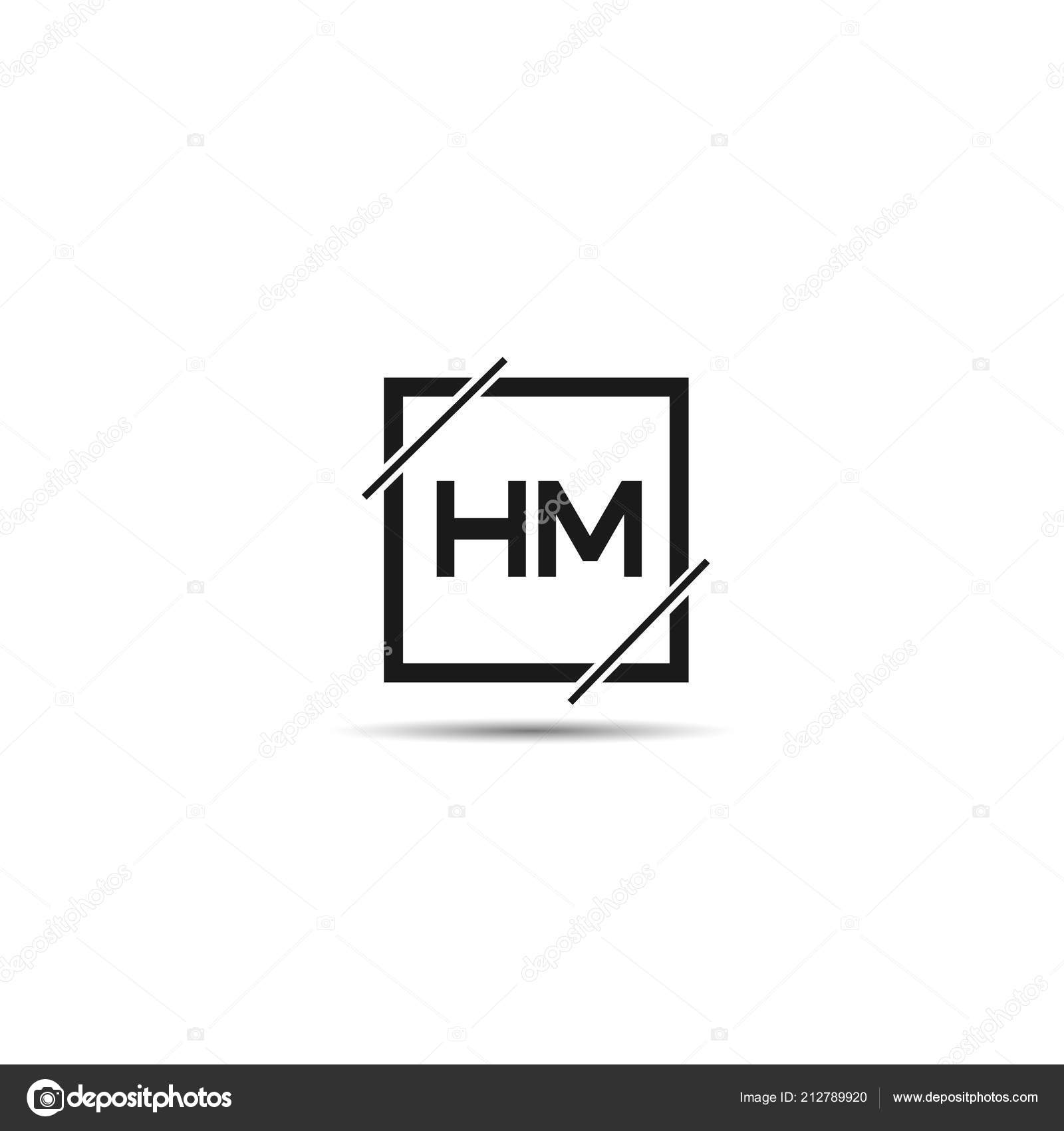 HM Logo Letter Initial Logo Designs Template 2767603 Vector Art at Vecteezy