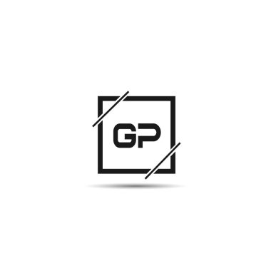 İlk Harf GP Logo Şablonu Tasarımı